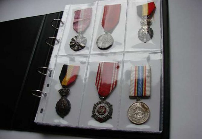 Klasser for orders and medals