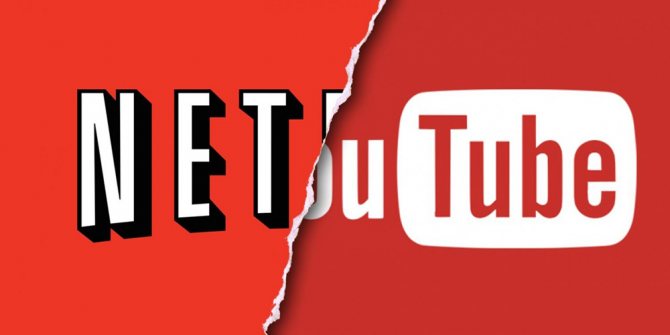 Логотип Netflix и YouTube