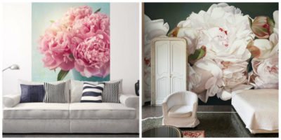 Peonies in the interior according to Feng Shui