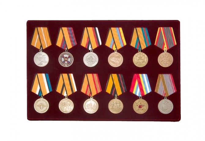Tablet for orders and medals