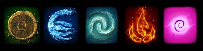 five elements of the universe