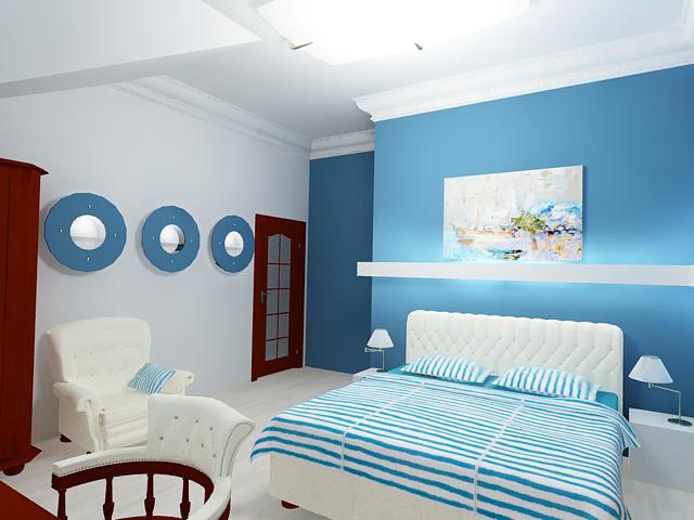 bedroom in feng shui style