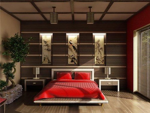 fire feng shui style bedroom