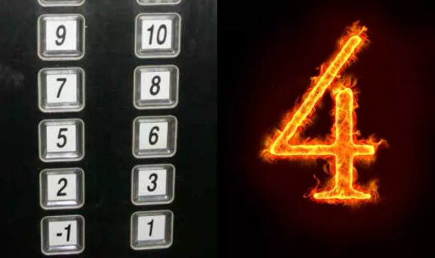 tetraphobia no floors in the elevator from 4